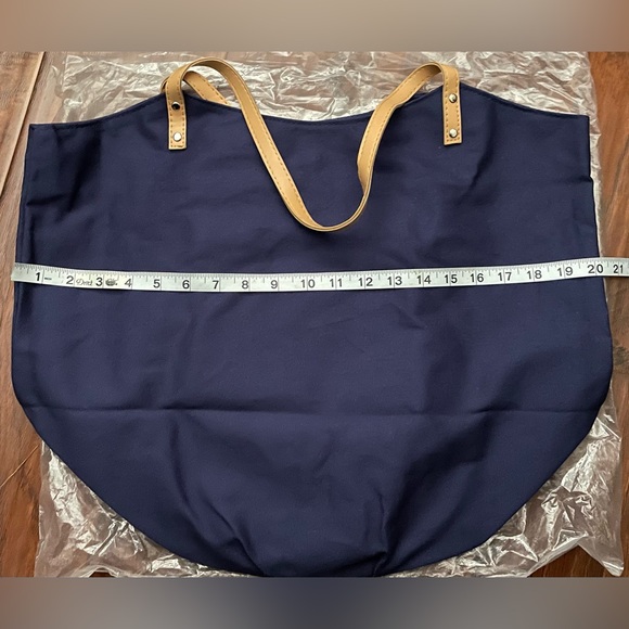 NIP Navy Canvas Bucket Tote - Picture 3 of 7